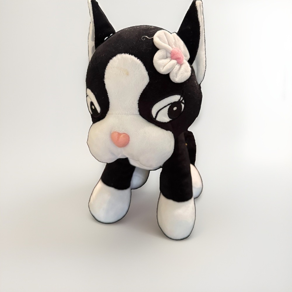 2012 Build-A-Bear Workshop Rebecca Bonbon Plush Toy French Bulldog Black White